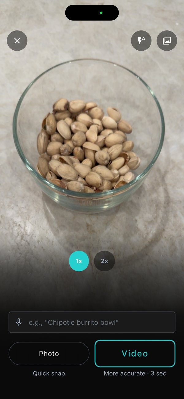 Food camera capture in QBod